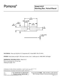 Thumbnail of document Data Sheet - 4115 Shorting Link For Binding Posts